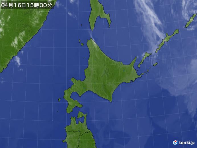 実況天気図(2019年04月16日)