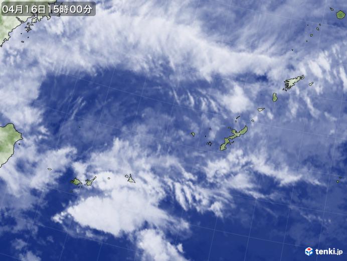 実況天気図(2019年04月16日)
