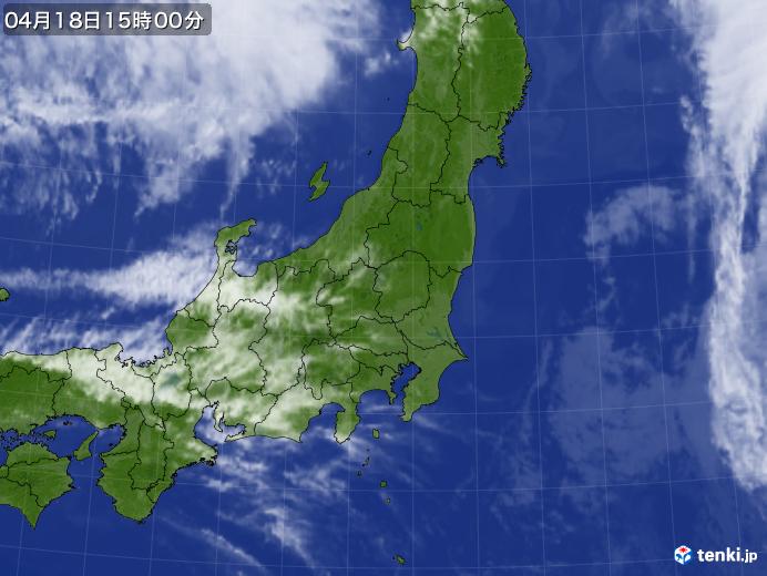 実況天気図(2019年04月18日)