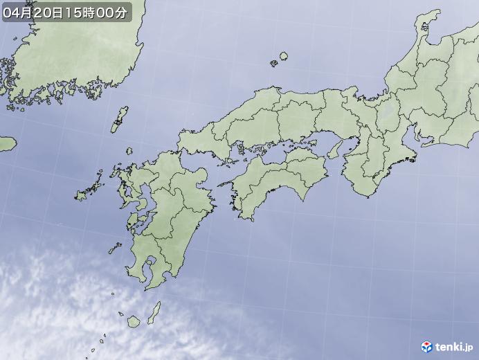 実況天気図(2019年04月20日)