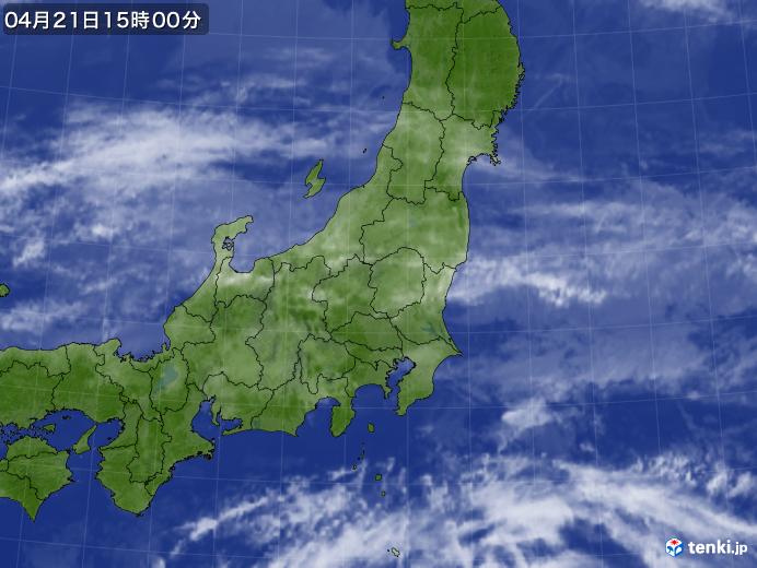 実況天気図(2019年04月21日)