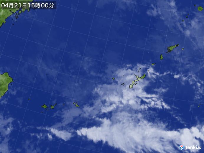 実況天気図(2019年04月21日)