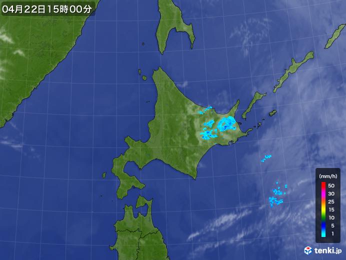 実況天気図(2019年04月22日)