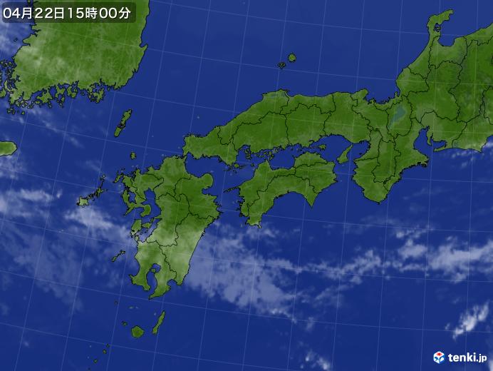 実況天気図(2019年04月22日)