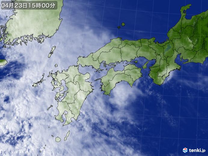 実況天気図(2019年04月23日)