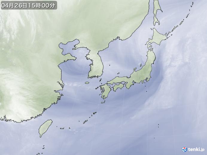 実況天気図(2019年04月26日)