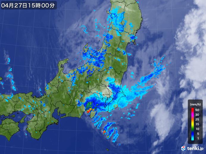 実況天気図(2019年04月27日)