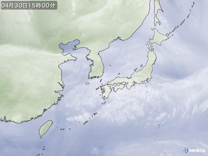 実況天気図(2019年04月30日)