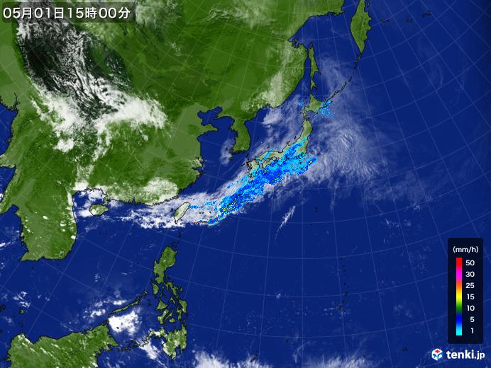 実況天気図(2019年05月01日)