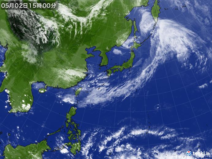 実況天気図(2019年05月02日)