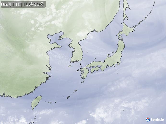 実況天気図(2019年05月11日)