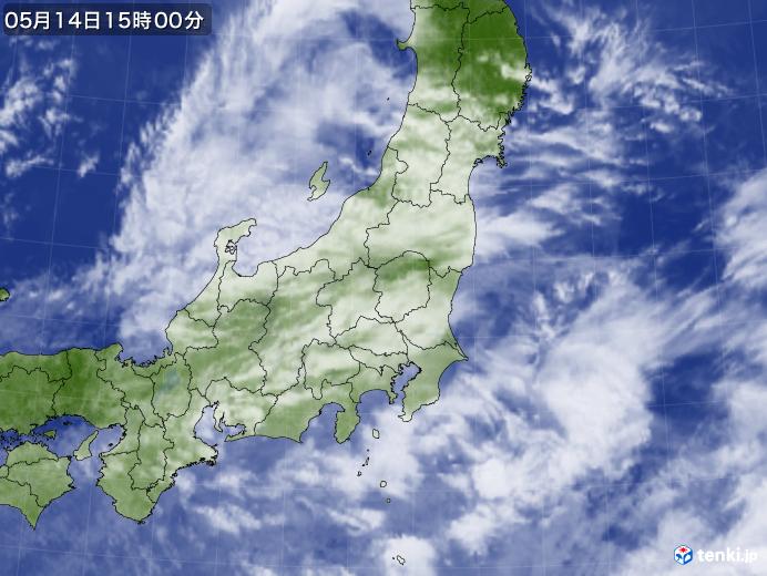 実況天気図(2019年05月14日)