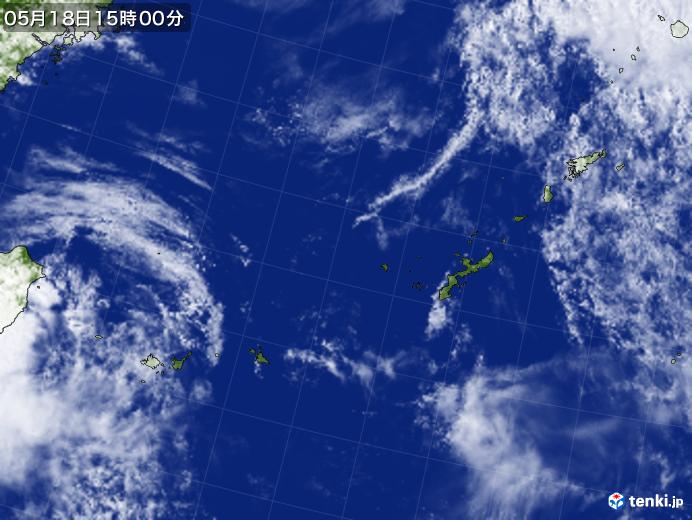 実況天気図(2019年05月18日)