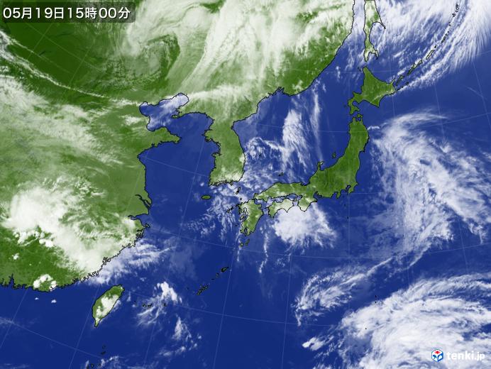 実況天気図(2019年05月19日)