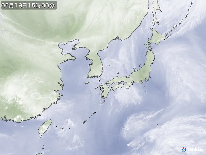 実況天気図(2019年05月19日)
