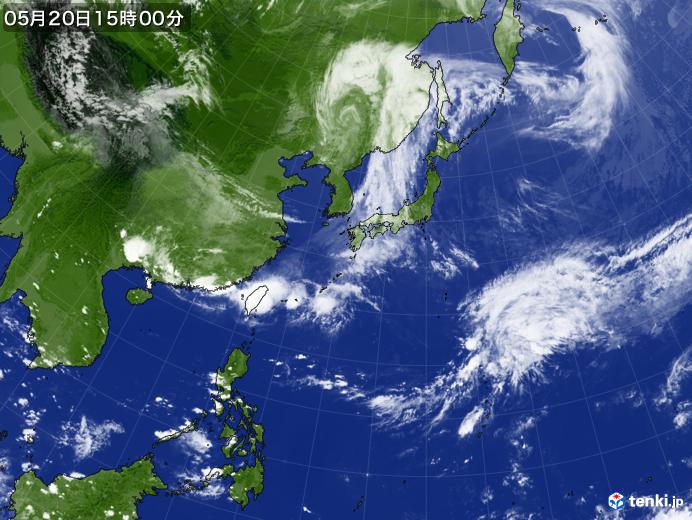 実況天気図(2019年05月20日)