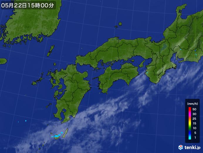 実況天気図(2019年05月22日)
