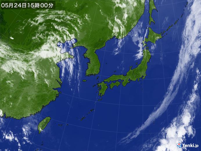 実況天気図(2019年05月24日)
