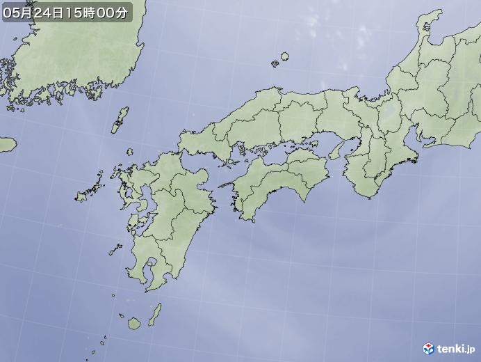 実況天気図(2019年05月24日)