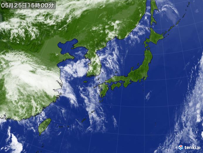 実況天気図(2019年05月25日)