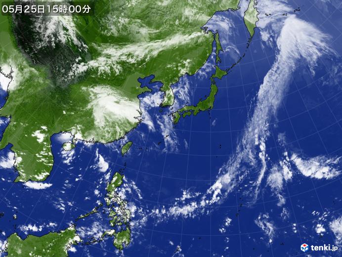 実況天気図(2019年05月25日)