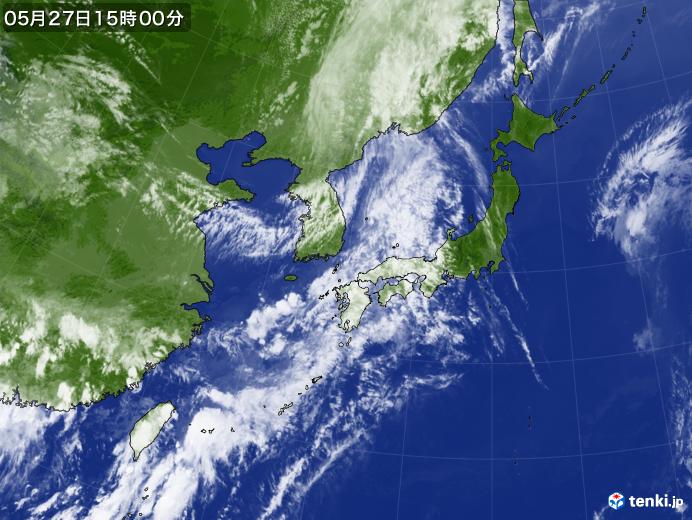 実況天気図(2019年05月27日)