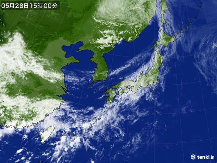 実況天気図(2019年05月28日)