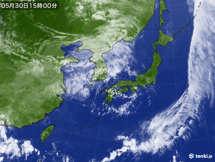 実況天気図(2019年05月30日)