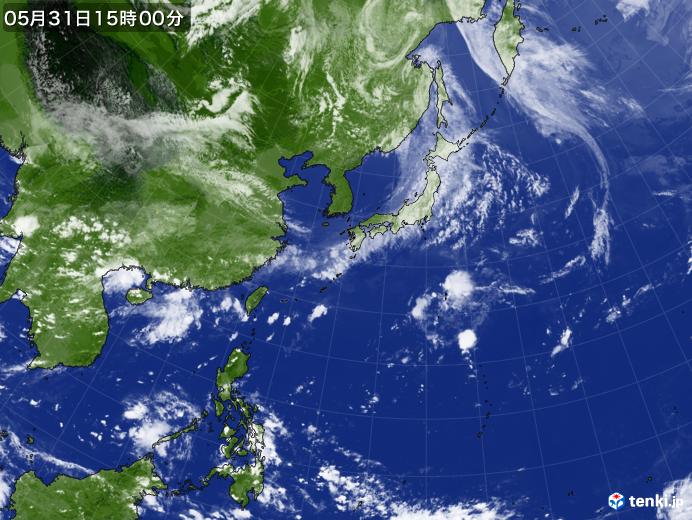 実況天気図(2019年05月31日)