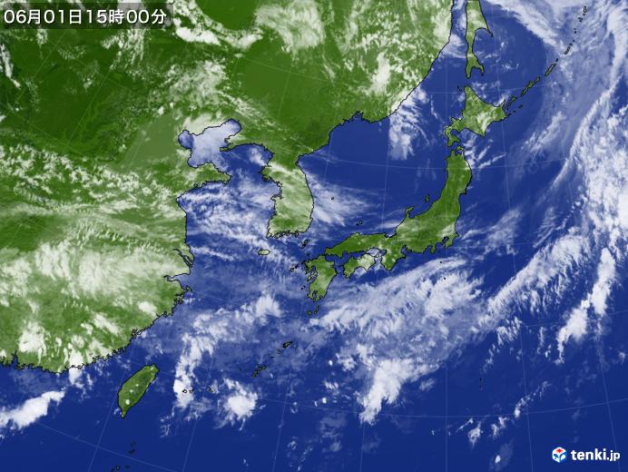 実況天気図(2019年06月01日)