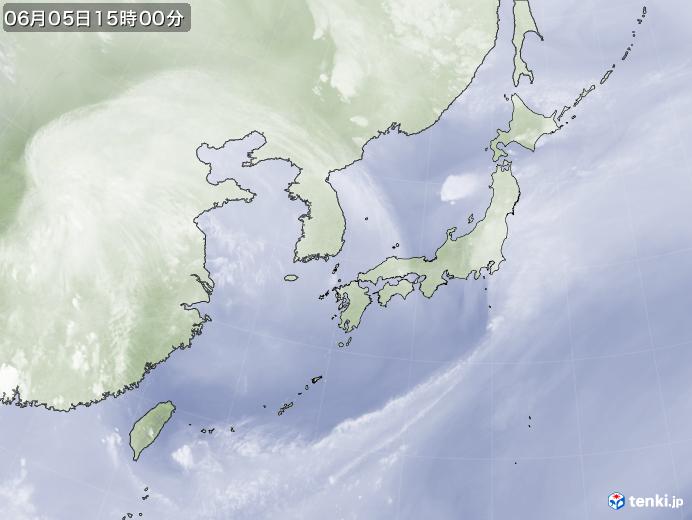 実況天気図(2019年06月05日)