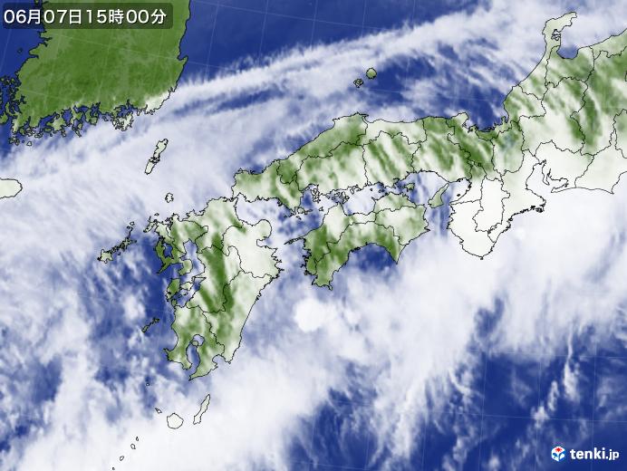 実況天気図(2019年06月07日)