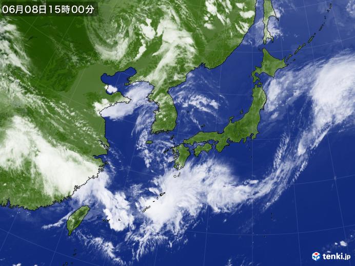 実況天気図(2019年06月08日)