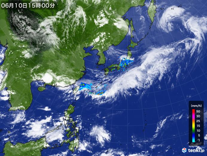 実況天気図(2019年06月10日)