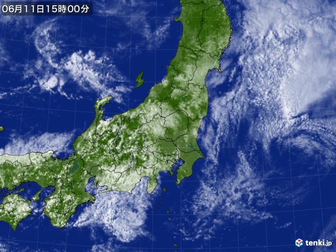 実況天気図(2019年06月11日)