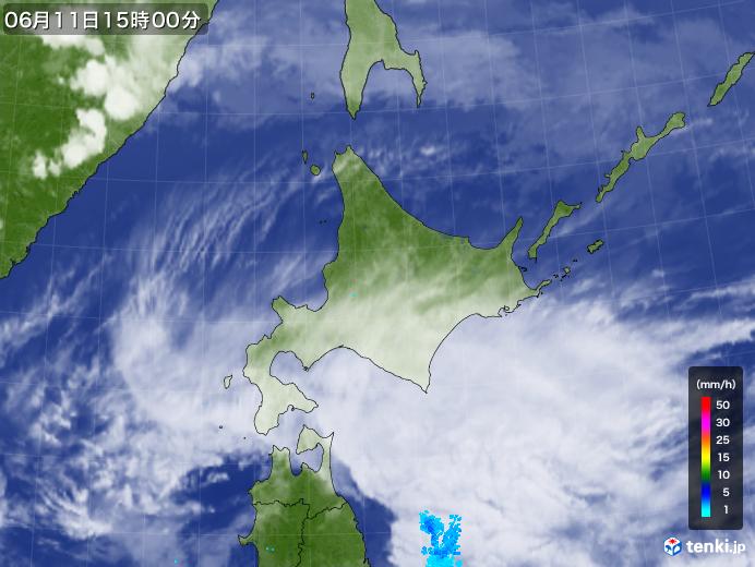 実況天気図(2019年06月11日)