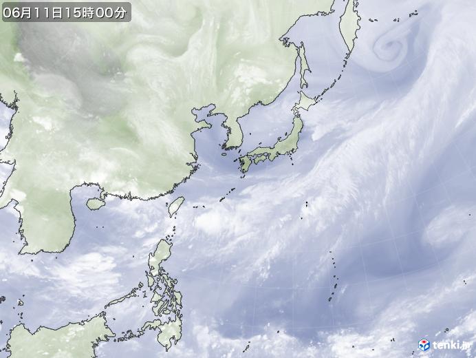 実況天気図(2019年06月11日)