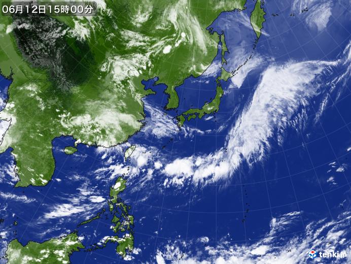 実況天気図(2019年06月12日)