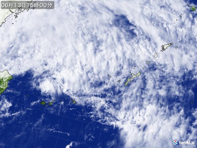 実況天気図(2019年06月13日)