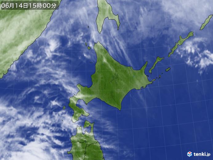 実況天気図(2019年06月14日)