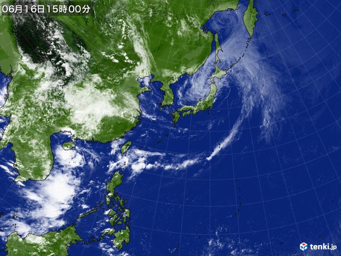 実況天気図(2019年06月16日)