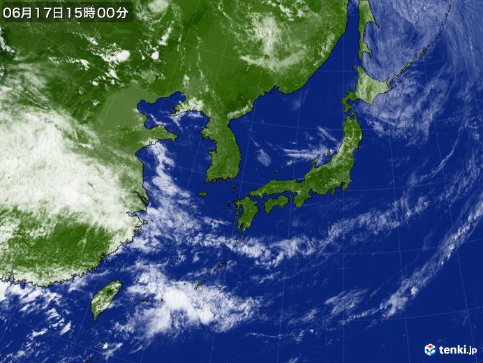 実況天気図(2019年06月17日)