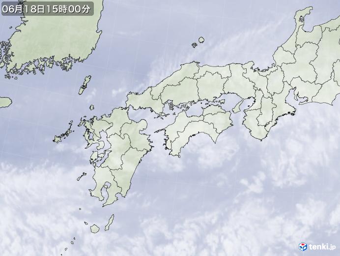 実況天気図(2019年06月18日)