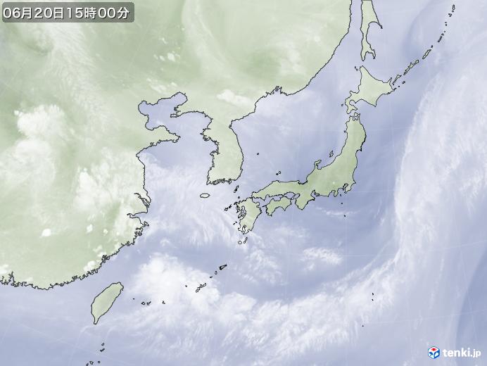 実況天気図(2019年06月20日)