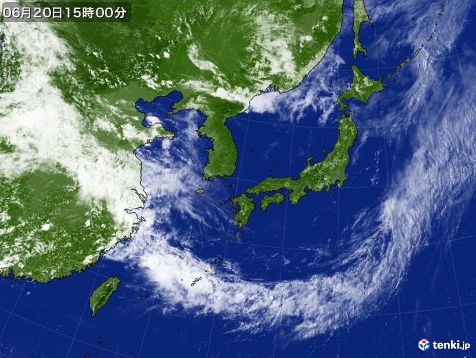 実況天気図(2019年06月20日)