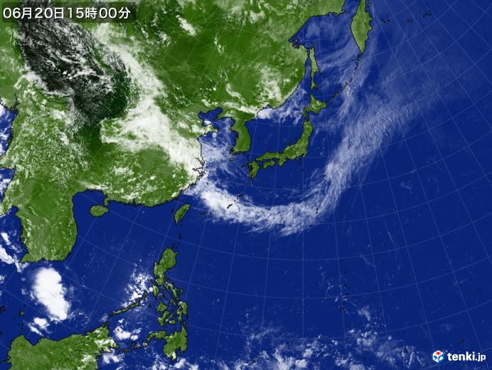 実況天気図(2019年06月20日)