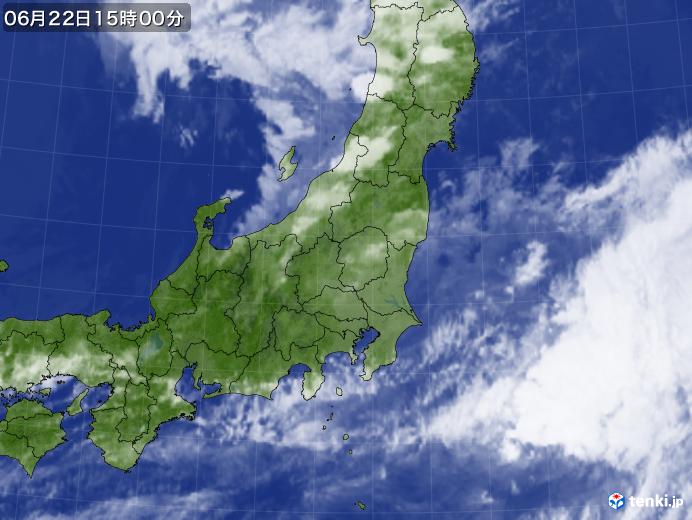 実況天気図(2019年06月22日)