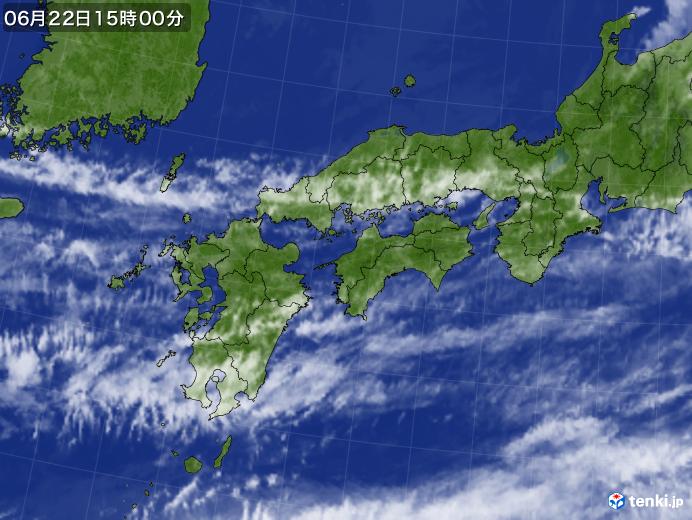 実況天気図(2019年06月22日)