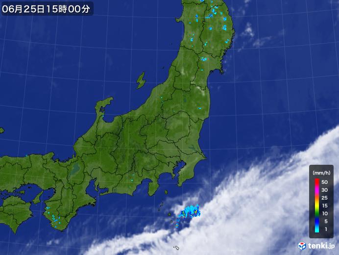 実況天気図(2019年06月25日)