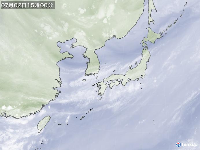 実況天気図(2019年07月02日)